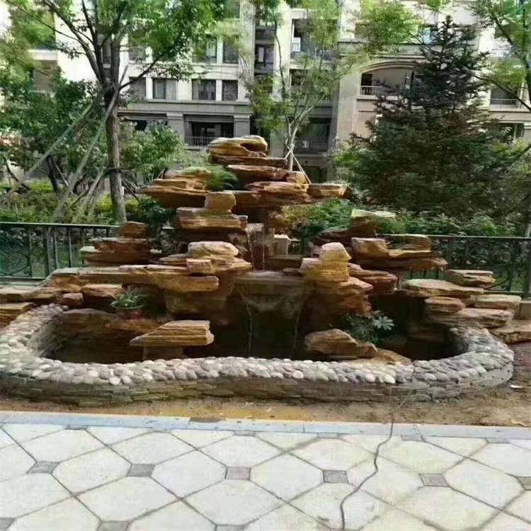 克孜勒苏柯尔克孜庭院假山鱼池设计方案